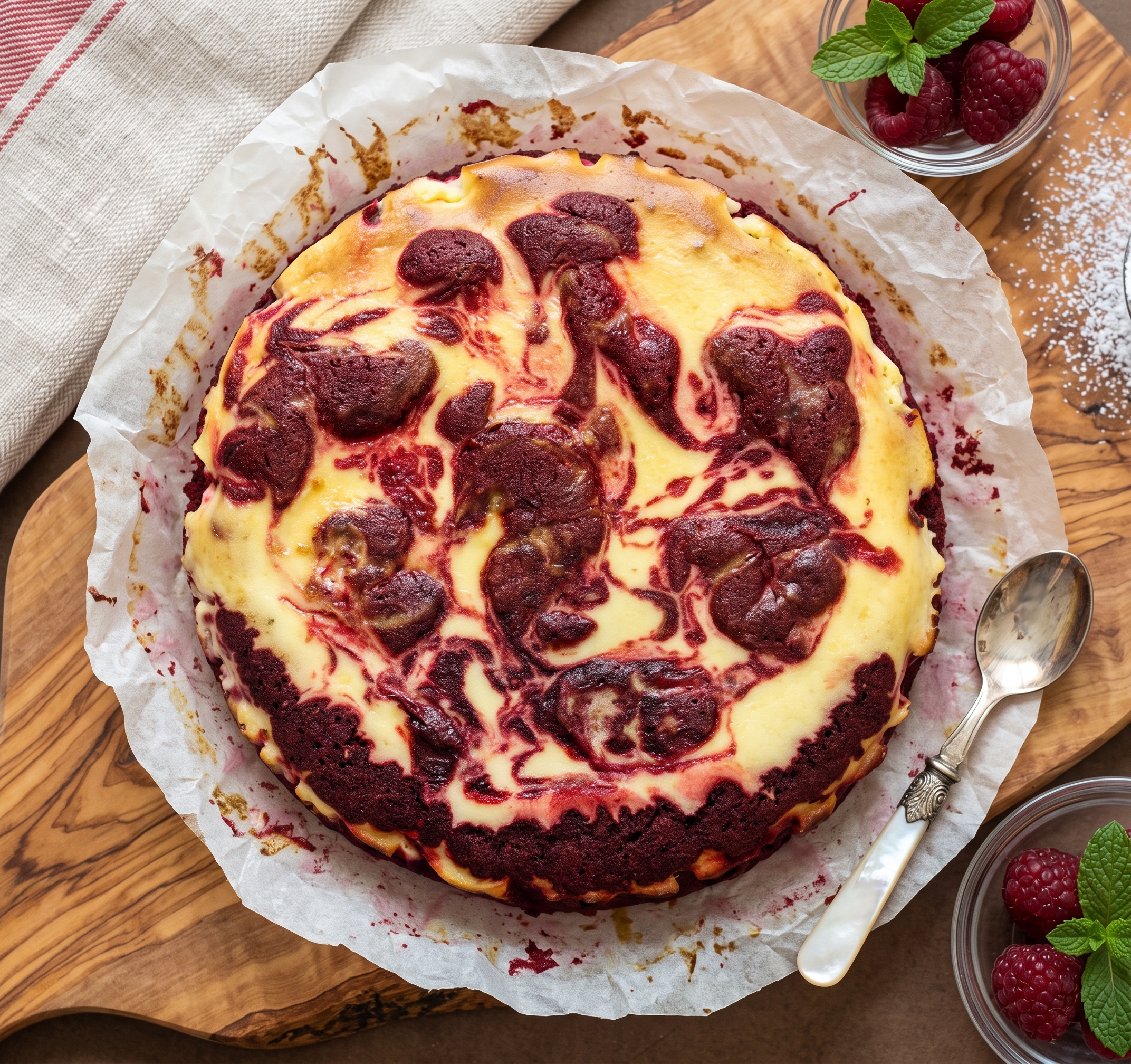 Decoración de tarta artesanal: Brownie Red Velvet