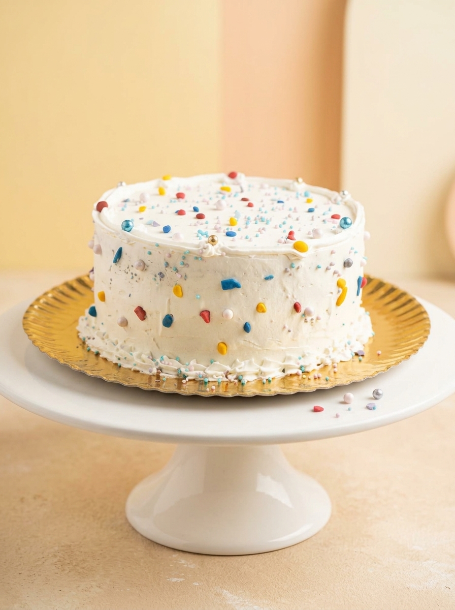 Decoración de tarta artesanal: Tarta Blanca Perlas